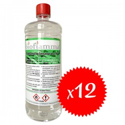 Confezione da 12 flaconi di bioetanolo da 1 litro